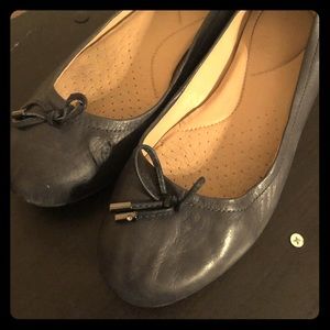 Lands End Navy Baller Flats